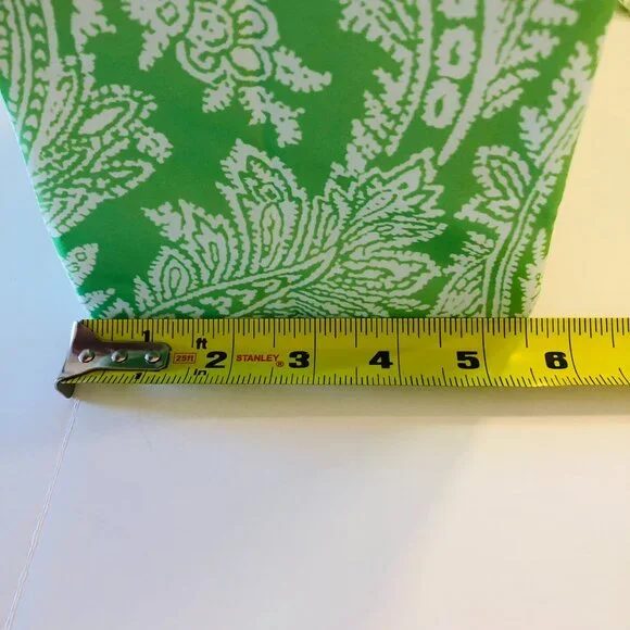 NWOT SACHI Insulated Foldable Market Tote Bag with Pouch Zip Green Paisley - Picture 9 of 16